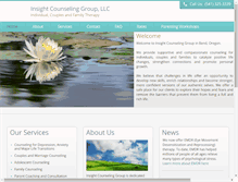 Tablet Screenshot of insightcounselingbend.com